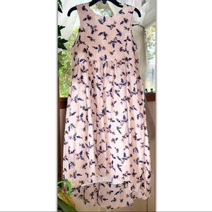 Pippa & Julie Pink and Blue Floral Kids Dress